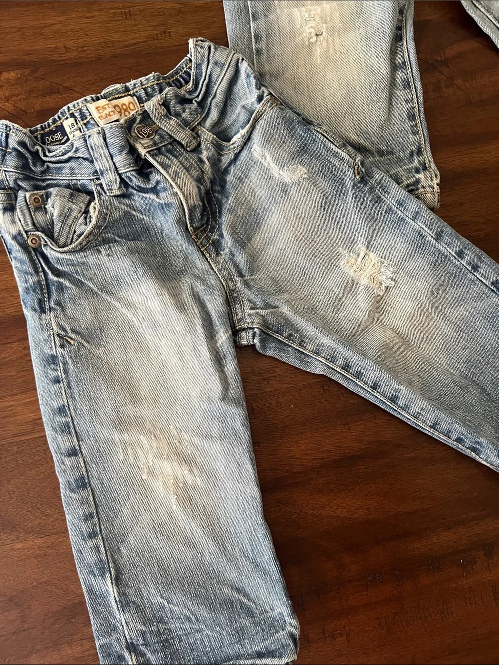 The Children's Place Boys' Light and Dark Blue Jeans Trio